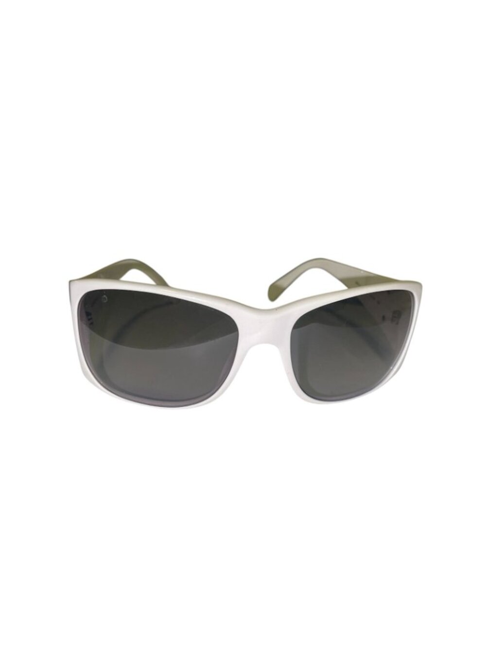 Chanel 5083-H White Sunglasses CC Logo Mother of Pearl Italy Vintage - Picture 2 of 9